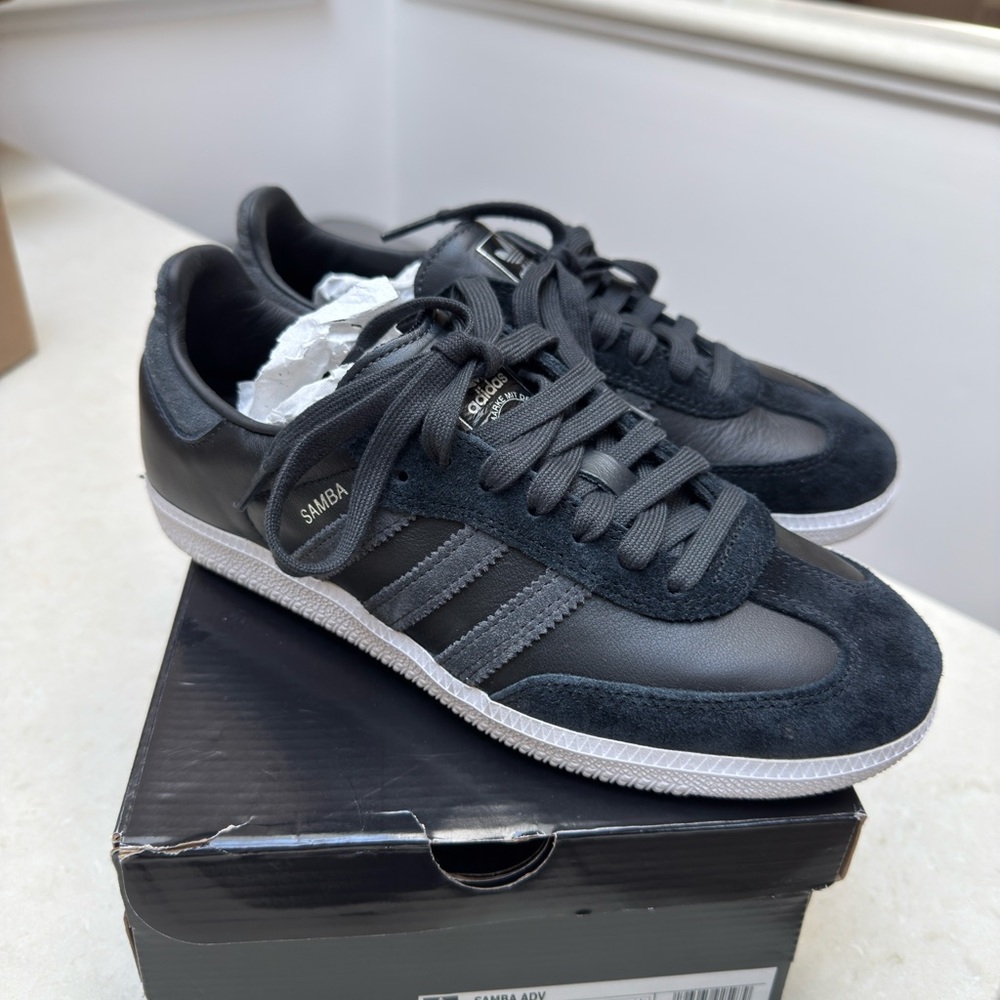 Adidas Samba ADV Black Skate Shoes